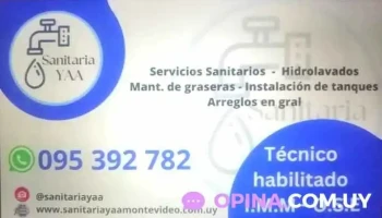 Sanitaria Yaa 095392782 - 11600 Montevideo