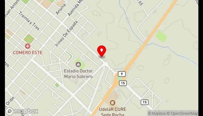 mapa de 7 Minutos Restaurante de comida rápida en Rocha