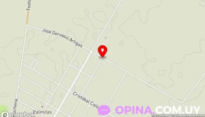 mapa de 88.7 FM Palmitas Oficinas de empresa en Palmitas