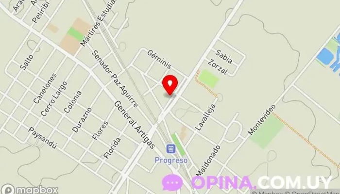 mapa de AA. Estética profesional Esteticista facial, Spa de día, Centro de depilación láser en Progreso