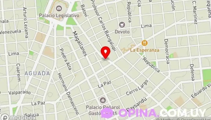 mapa de Abad Libros Librería, Tienda de libros médicos en Montevideo