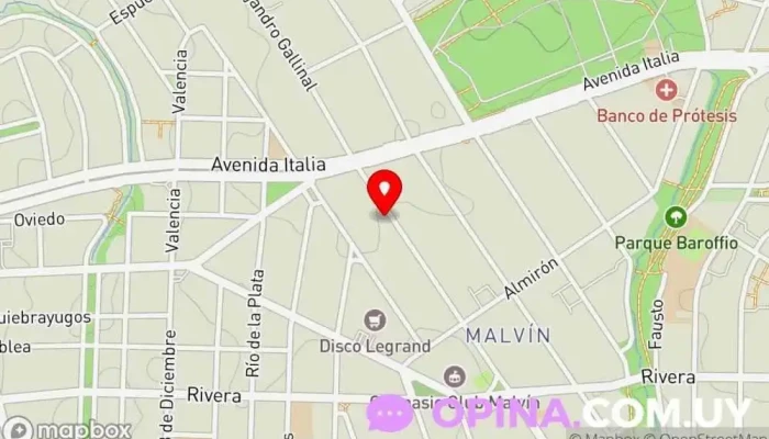 mapa de Abanico Inmobiliario Agentes inmobiliarios en Montevideo