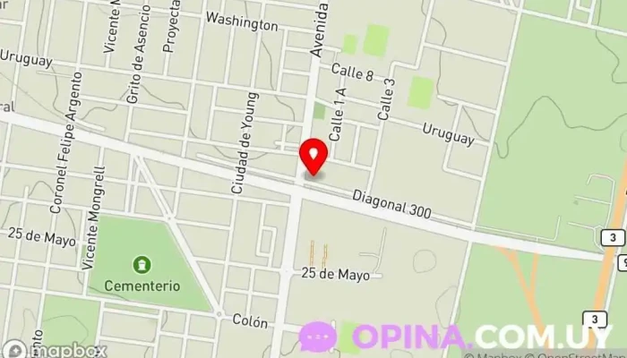 mapa de ABBA librería Librería en Paysandú