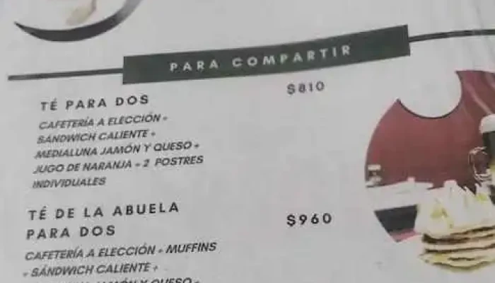 Abuela Sayago Srl -  Menu - Montevideo