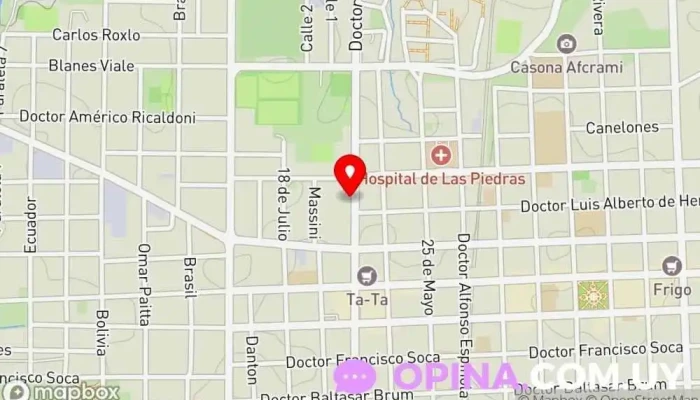 mapa de ABYSA Academia de Choferes Autoescuela en Las Piedras