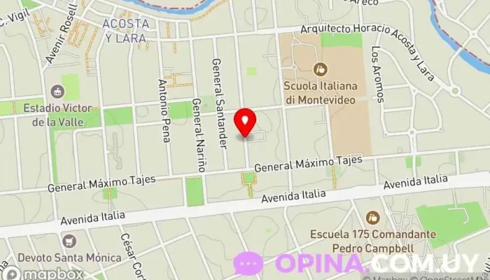 mapa de Academia De AutoCaAd Escuela en Montevideo