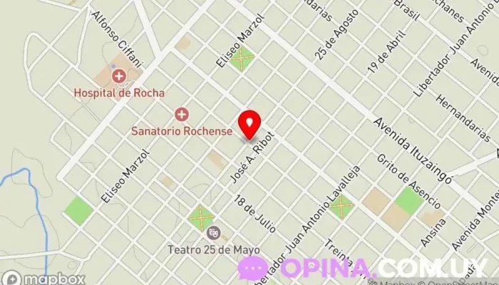 mapa de Academia de baile 