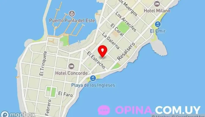 mapa de Academia de Ballet Claudia Barbero Escuela de ballet en Punta del Este