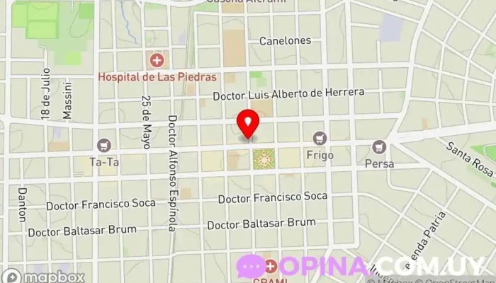 mapa de Academia de choferes A&C Centro de estudios en Las Piedras