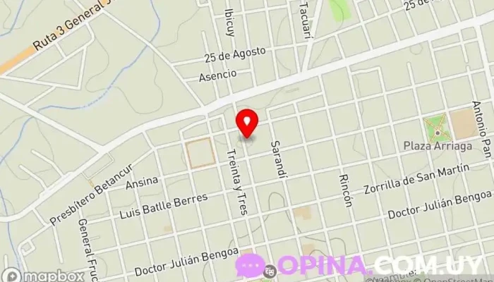 mapa de Academia de choferes de Osvaldo Fernández Centros de formación para obtener el carné de conducir en San José de Mayo