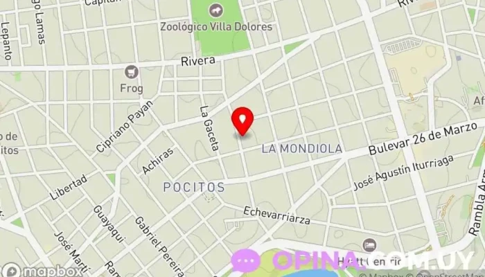 mapa de Academia de Choferes Desde Cero Autoescuela en Montevideo