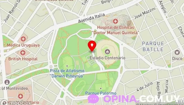 mapa de Academia de choferes JC Autoescuela en Montevideo