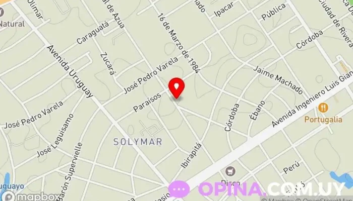 mapa de Academia de Choferes LOMAS Autoescuela en Ciudad de la Costa