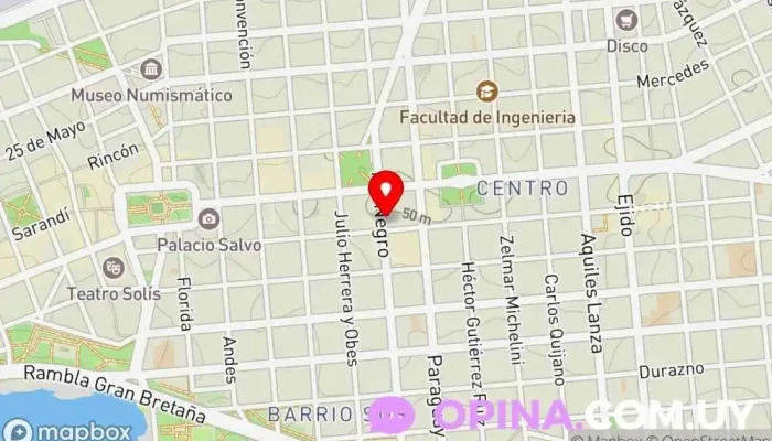 mapa de Academia de choferes Luz Verde Autoescuela en Montevideo