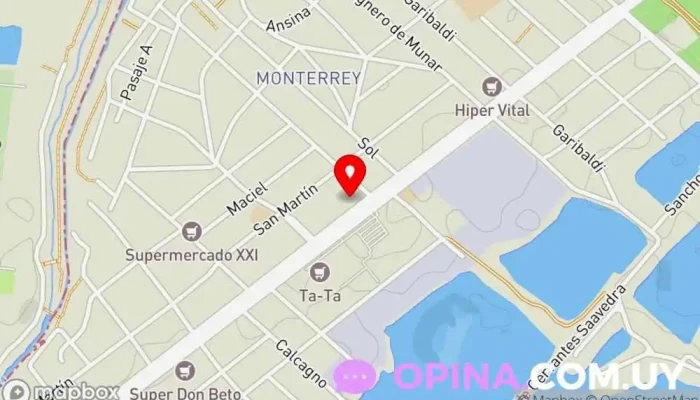 mapa de Academia de Choferes MOVE / Paso Carrasco Escuela en Ciudad de la Costa
