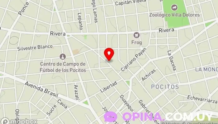 mapa de Academia de choferes Pocitos auto y moto Autoescuela en Montevideo