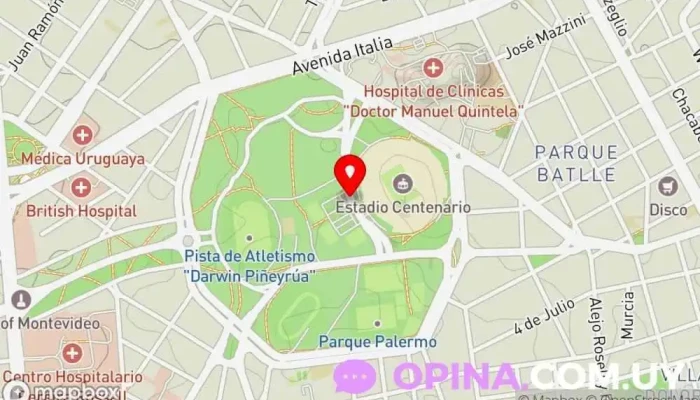 mapa de Academia de Choferes Tirolesa Jefatura de tráfico en Montevideo