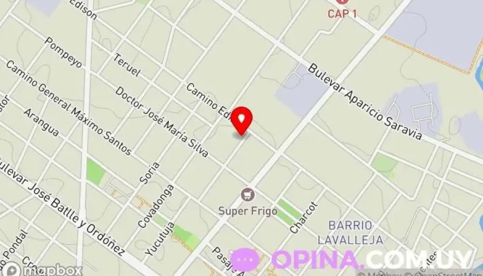 mapa de Academia de Danza Révérence Escuela de arte en Montevideo