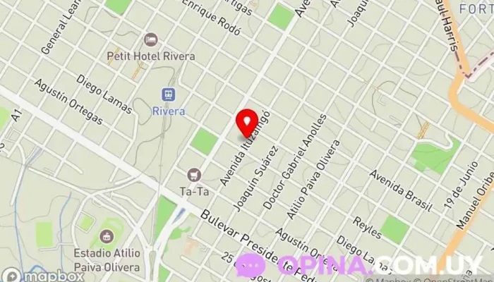 mapa de Academia de Danza Swing - Ritmos y Estilos Academia de baile en Rivera