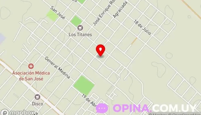 mapa de Academia de Música Prof. Damian Rey Escuela en Libertad