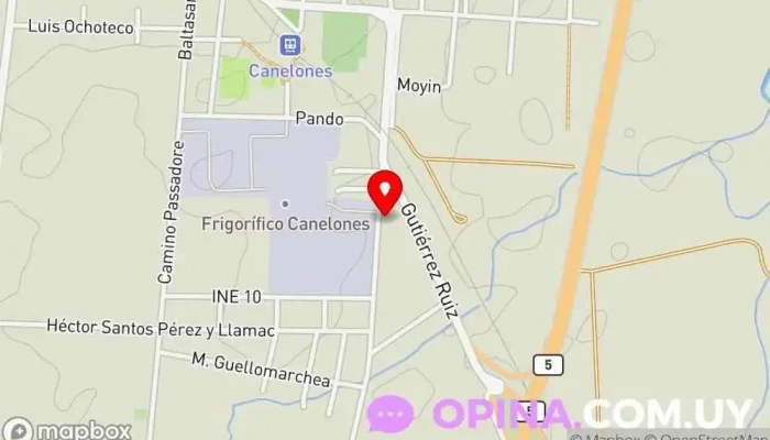 mapa de Academia de taekwon-do I.T.F Escuela de artes marciales en Canelones