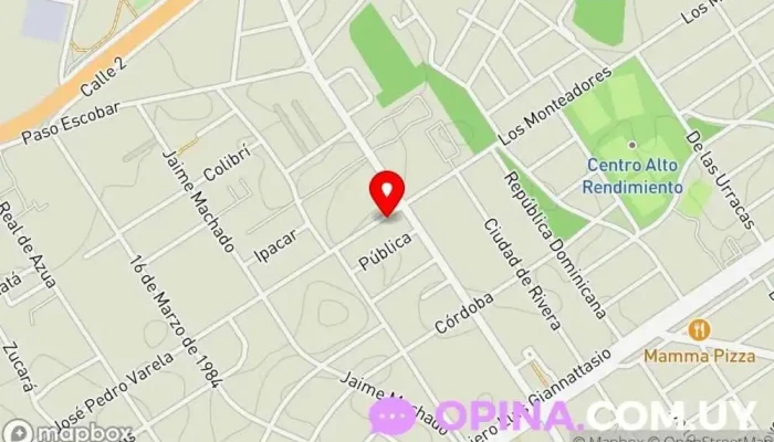 mapa de Academia de Taekwondo Solymar Escuela de taekwondo, Gimnasio en Ciudad de la Costa