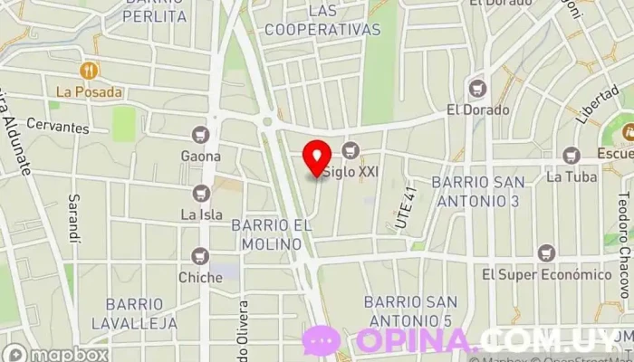 mapa de Academia Fenix  en Maldonado