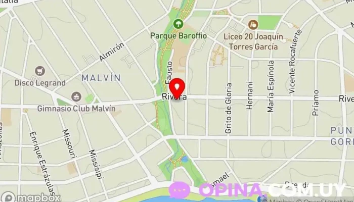 mapa de Academia Firpo Escuela en Montevideo