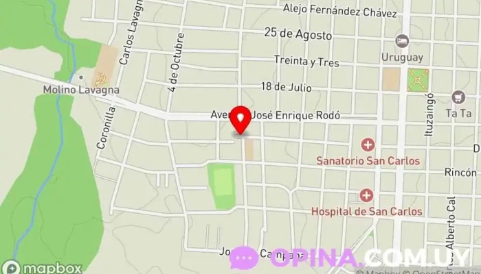 mapa de Academia FYM Escuela en San Carlos