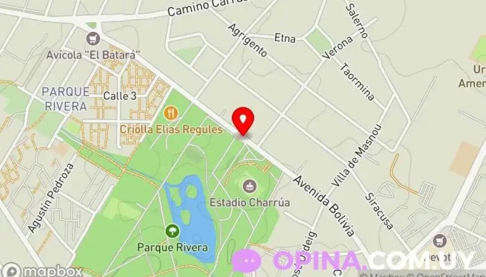 mapa de Academia Malvin Autoescuela en Montevideo