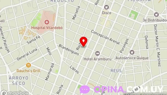 mapa de Academia MedSchool Facultad de medicina en Montevideo