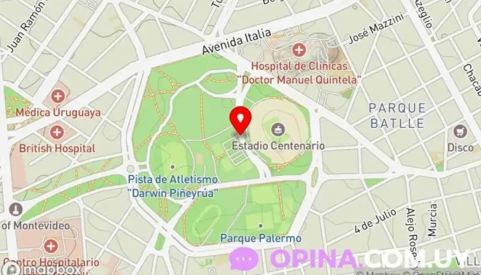 mapa de Academia Meté Primera Autoescuela en Montevideo