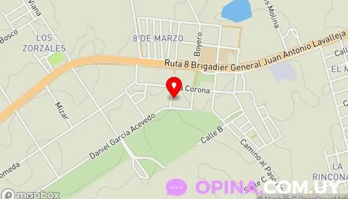 mapa de Academia Nar Boxing Muay Thai Y Boxeo Gimnasio en Montevideo