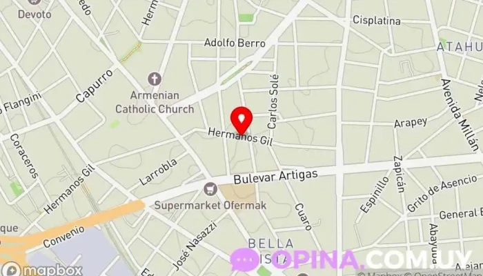 mapa de Academia Nelson Autoescuela en Montevideo