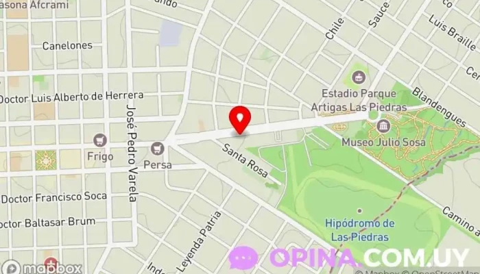 mapa de Academia Online Cursos de Energías Renovables Centro educativo en Las Piedras