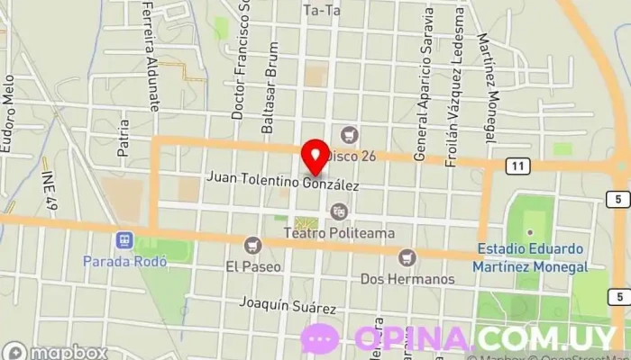 mapa de Academia SEONGJANG-DO de Taekwon-do I.T.F. Escuela de artes marciales en Canelones