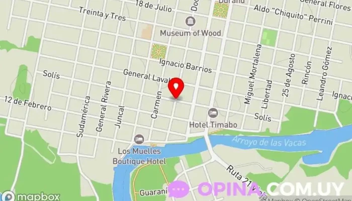mapa de Academia Tumbao Gimnasio en Carmelo
