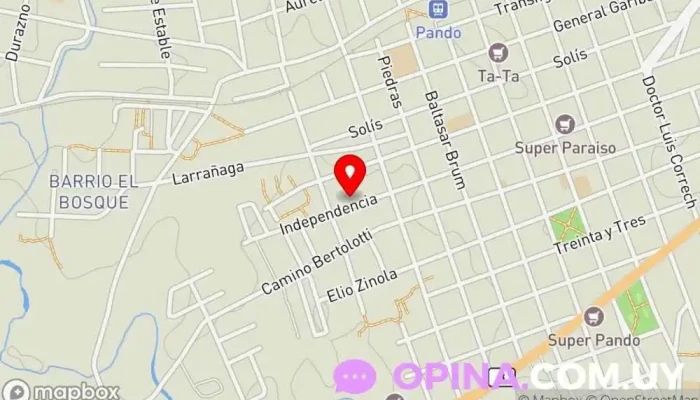 mapa de ACATU Escuela en Pando