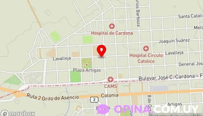 mapa de Acuarela Tienda de artículos para piscinas, Papelería en Cardona