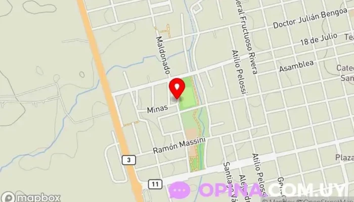 mapa de ADARA Soriano 501 Escuela en San José de Mayo