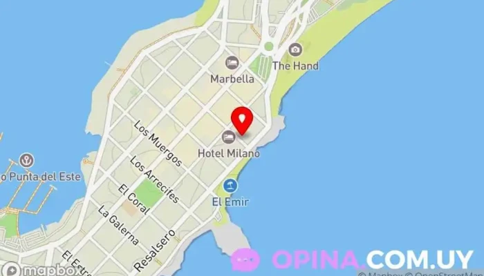 mapa de Administracion Peluffo Schiavo Agencia inmobiliaria en Punta del Este