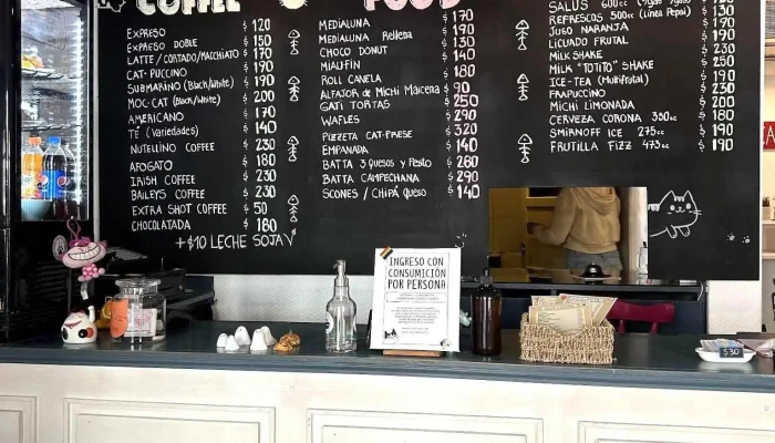 Adrianuzcas Cat Cafe Menu - Punta del Este