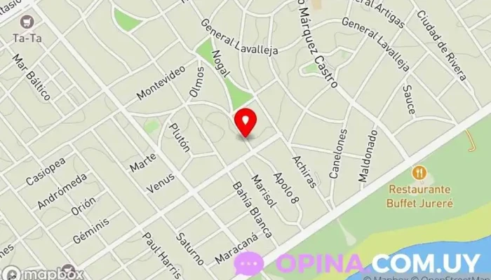 mapa de Advance Uruguay. English and Spanish Training Academia de idiomas en Ciudad de la Costa