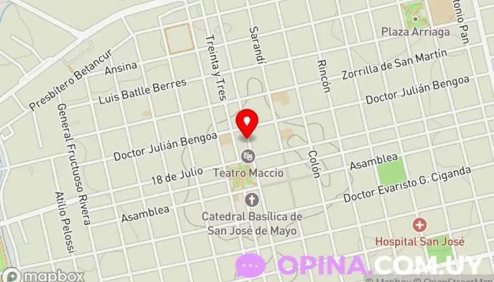 mapa de AEBU SAN JOSE Asociación u organización en San José de Mayo