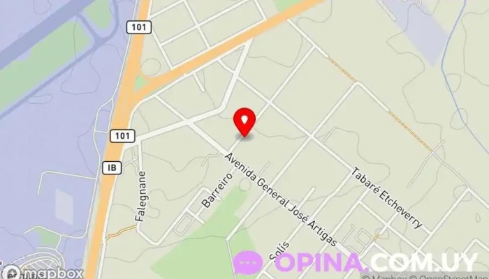 mapa de Aerosur Futbol 5 Cancha de fútbol sala en Ciudad de la Costa