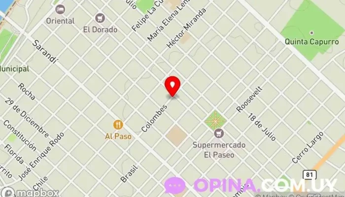 mapa de AESTHETIC CENTER Micaela Larrañaga Esteticista, Esteticista facial, Centro de depilación láser en Santa Lucía