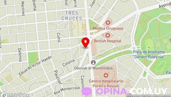 mapa de Afilia Propiedades Agencia inmobiliaria en Montevideo