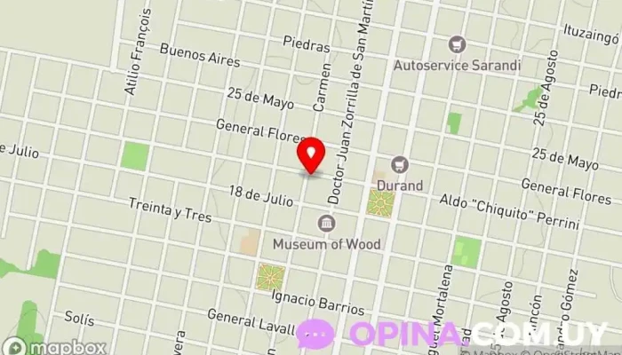 mapa de AG. Propiedades. Inmobiliaria Rural y Urbana. Agencia de bienes inmuebles comerciales, Agentes inmobiliarios en Carmelo