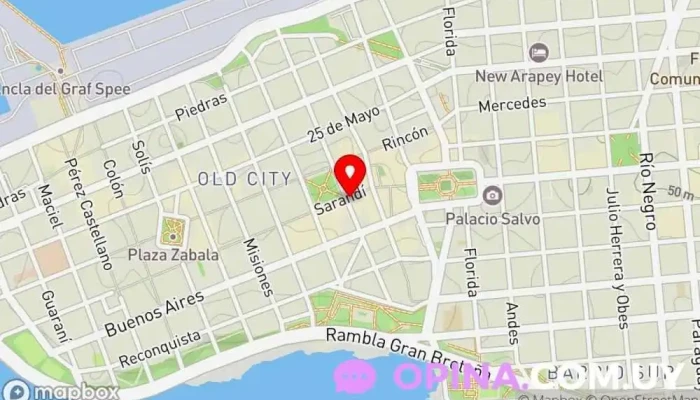 mapa de Agendas Abezeta Librería en Montevideo