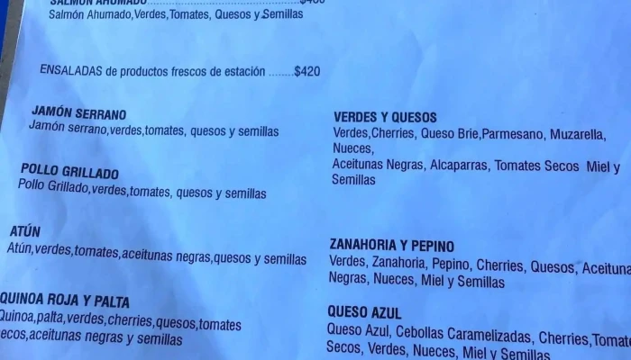 Agosto Cafe Dulces Menu - Montevideo